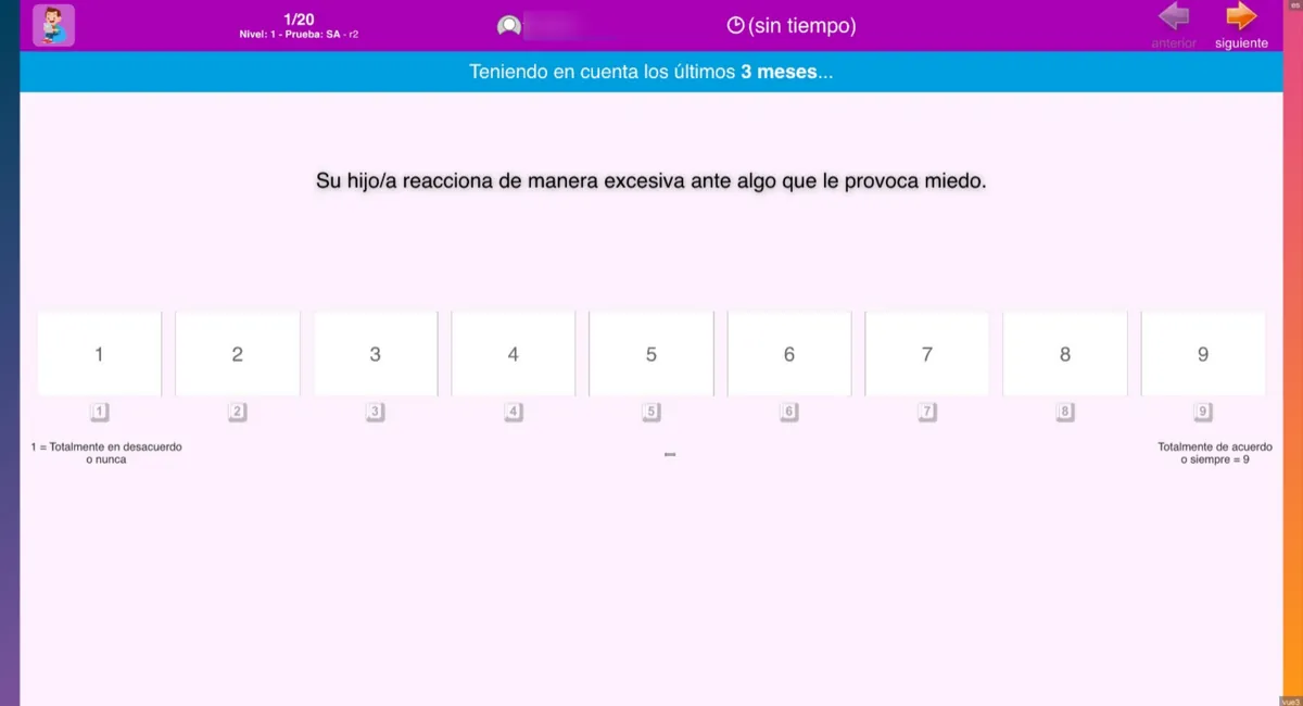 Captura de Screening de Bienestar Emocional